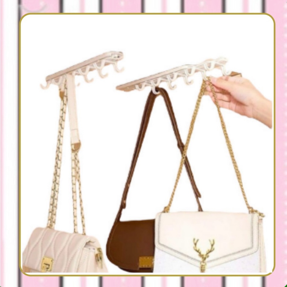 Hanging rack with hooks (1 piece - white)